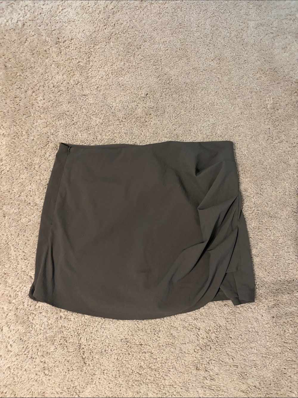 SHEIN Gray Mini Skort with Side Drape